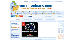 Desktop Screenshot of 100-downloads.com